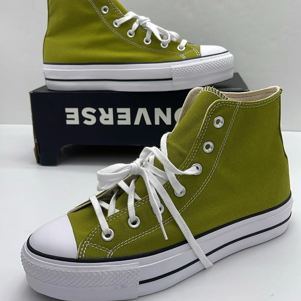 Converse WMNS High Top Platform Sneakers A08286F
CTAS LIFT HI MAGIC FOREST/WHITE - Picture 15 of 16